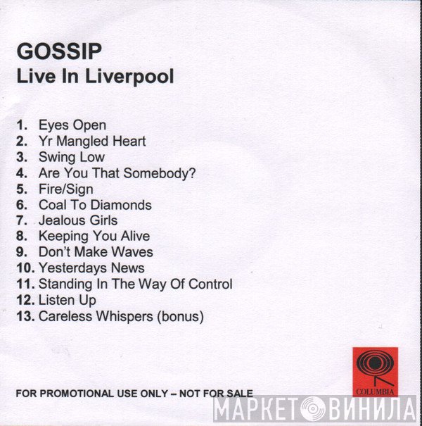 The Gossip  - Live In Liverpool