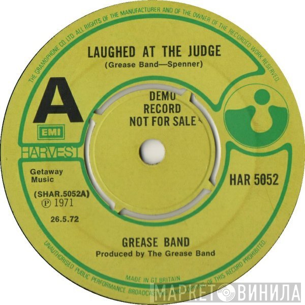 The Grease Band - Laughed At The Judge