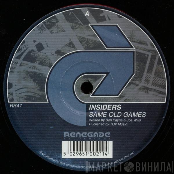 The Insiders - Same Old Games / Reach Out