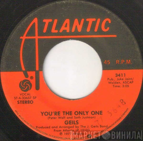 The J. Geils Band  - You're The Only One