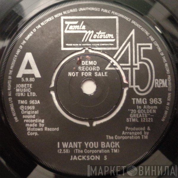 The Jackson 5 - I Want You Back / The Love You Save