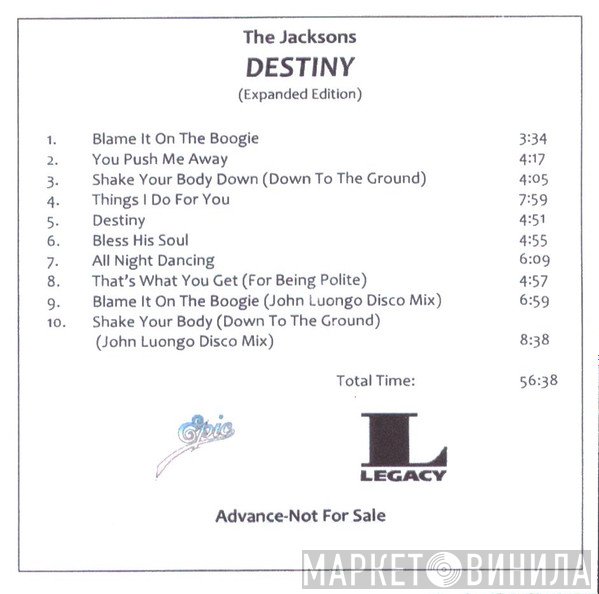 The Jacksons  - Destiny