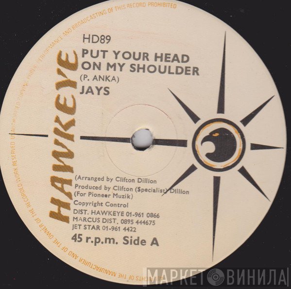 The Jays - Put Your Head On My Shoulder