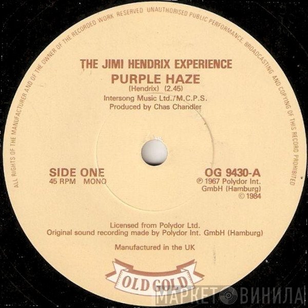 The Jimi Hendrix Experience - Purple Haze / The Wind Cries Mary