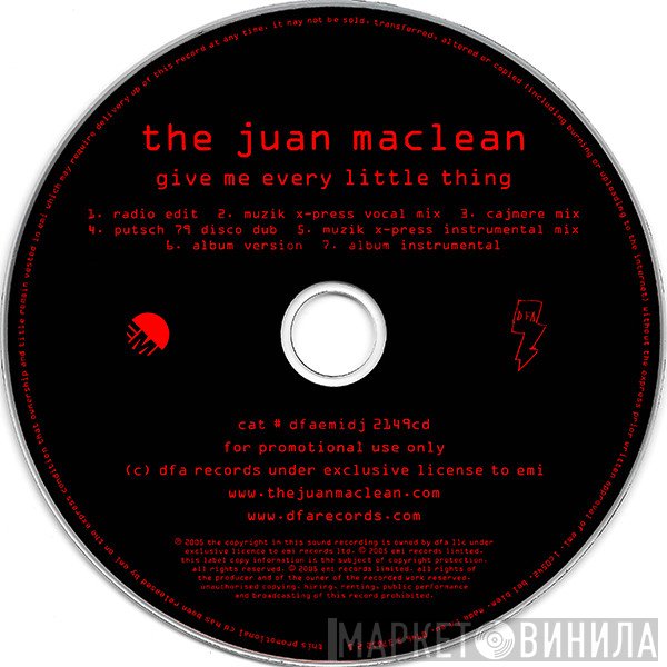 The Juan MacLean - Give Me Every Little Thing