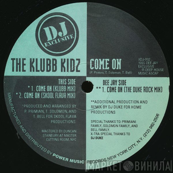 The Klubb Kidz - Come On