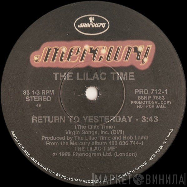 The Lilac Time - Return To Yesterday