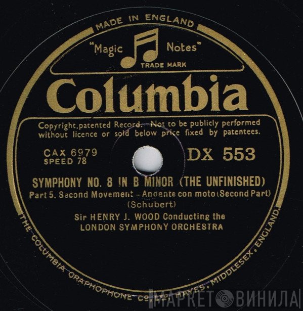 The London Symphony Orchestra, Sir Henry Wood - Symphony No. 8 In B Minor (The Unfinished)