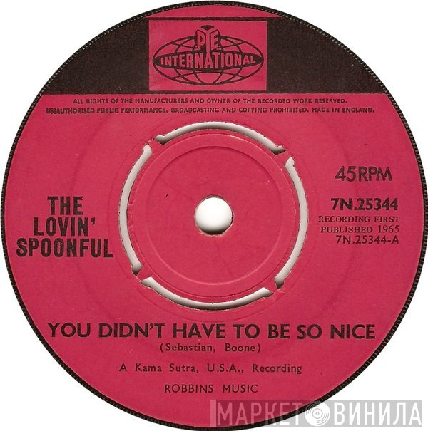 The Lovin' Spoonful - You Didn't Have To Be So Nice