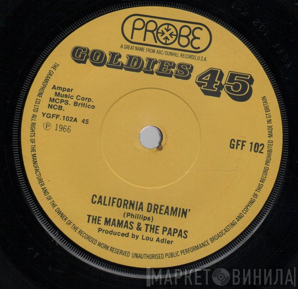 The Mamas & The Papas - California Dreamin' / Dedicated To The One I Love