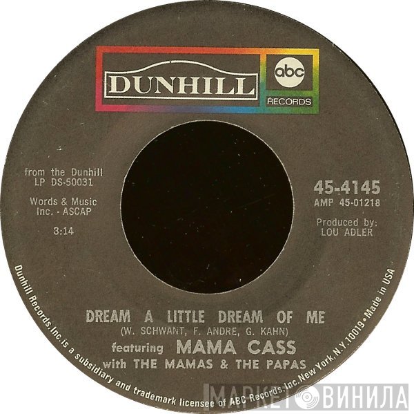 The Mamas & The Papas, Cass Elliot - Dream A Little Dream Of Me