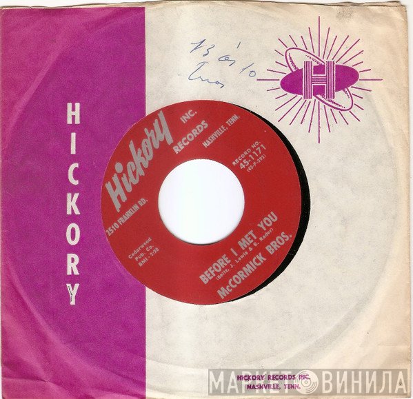 The McCormick Brothers - Before I Met You / Dobro Twist