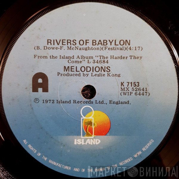 The Melodians / Jimmy Cliff  - Rivers Of Babylon / Many Rivers To Cross