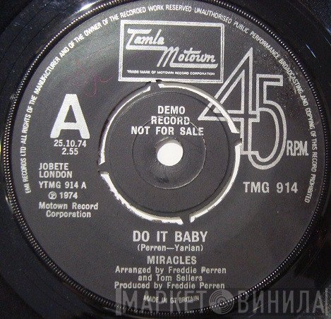 The Miracles - Do It Baby