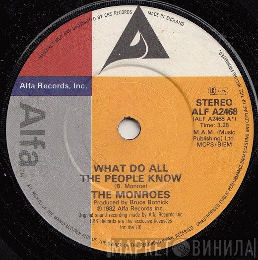 The Monroes  - What Do All The People Know