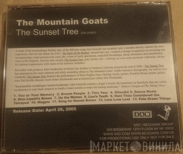 The Mountain Goats  - The Sunset Tree