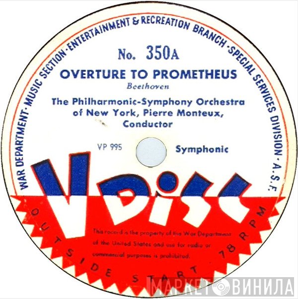 The New York Philharmonic Orchestra, Pierre Monteux  - Overture To Prometheus / Fêtes