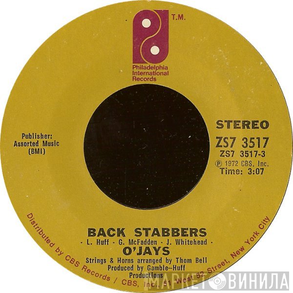 The O'Jays  - Back Stabbers