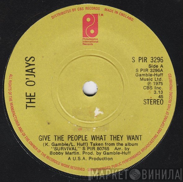 The O'Jays - Give The People What They Want