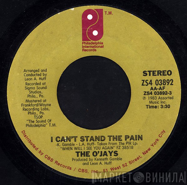 The O'Jays - I Can't Stand The Pain