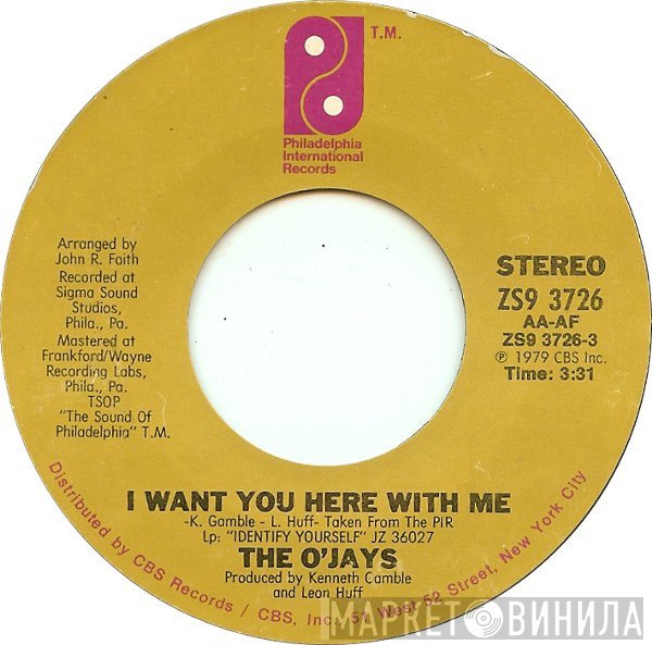 The O'Jays - I Want You Here With Me
