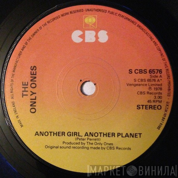 The Only Ones  - Another Girl, Another Planet