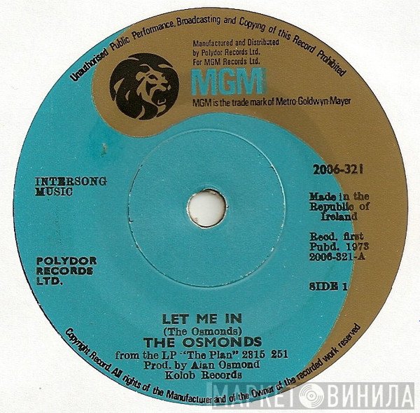The Osmonds  - Let Me In