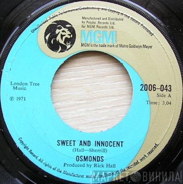 The Osmonds  - Sweet And Innocent