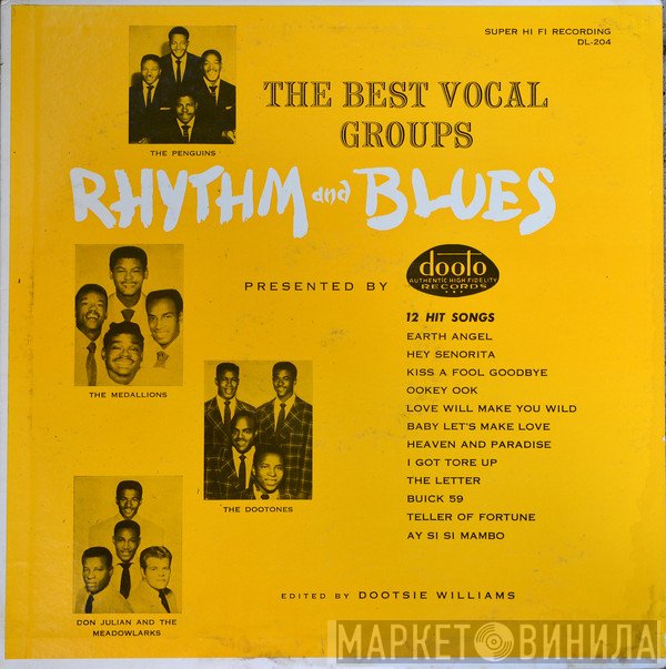 The Penguins, The Medallions, Don Julian & The Meadowlarks, The Dootones - The Best Vocal Groups - Rhythm And Blues
