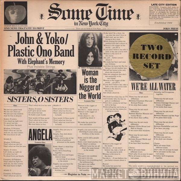 The Plastic Ono Band, Elephants Memory, John Lennon & Yoko Ono, Invisible Strings - Some Time In New York City