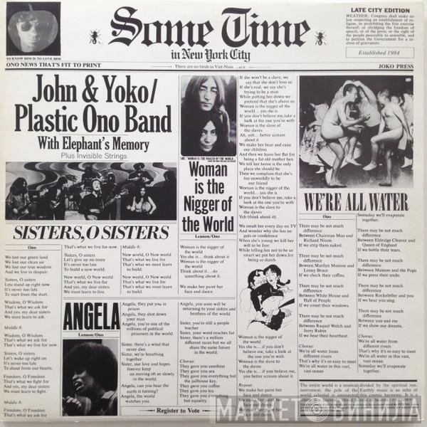 The Plastic Ono Band, Elephants Memory, John Lennon &amp; Yoko Ono, Invisible Strings - Some Time In New York City