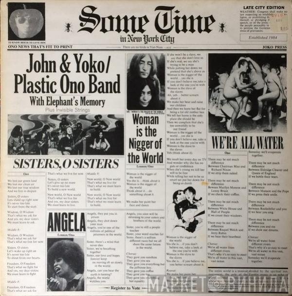 The Plastic Ono Band, John Lennon & Yoko Ono - Some Time In New York City