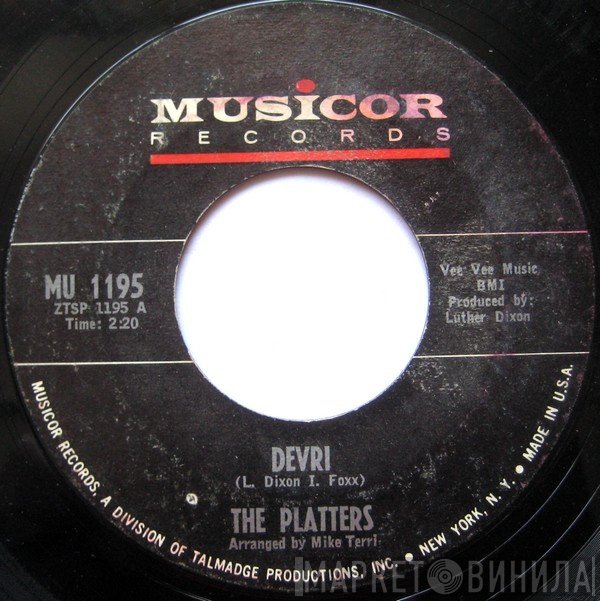 The Platters  - Devri / Alone In The Night (Without You)