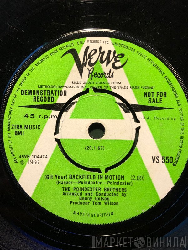 The Poindexter Brothers - (Git Your) Backfield In Motion / (Grandma) Give That Girl Some Slack!