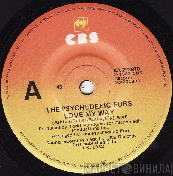 The Psychedelic Furs  - Love My Way