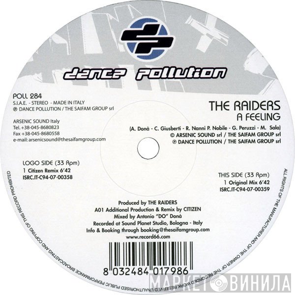 The Raiders  - A Feeling