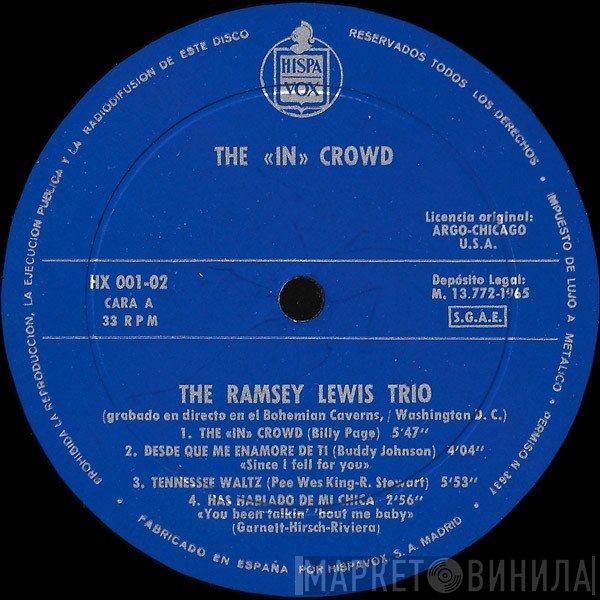 The Ramsey Lewis Trio  - The In Crowd