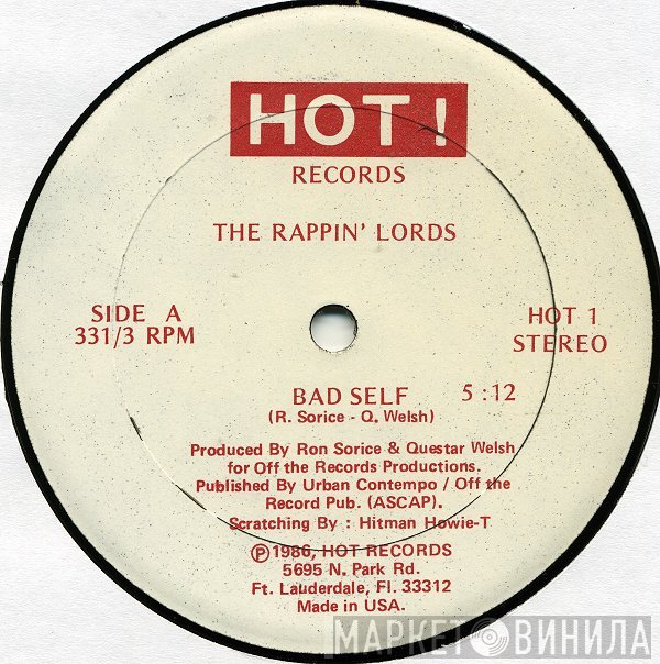 The Rappin' Lords - Bad Self