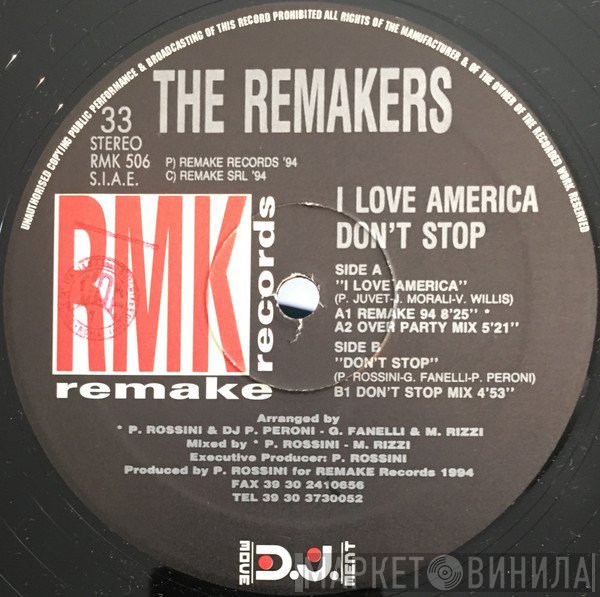 The Remakers - I Love America / Don't Stop