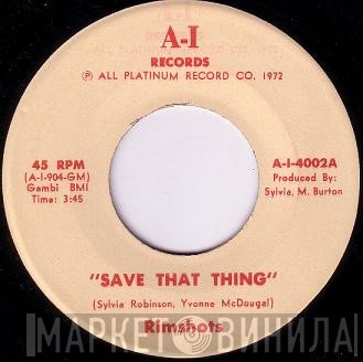 The Rimshots  - Save That Thing / Concerto In F