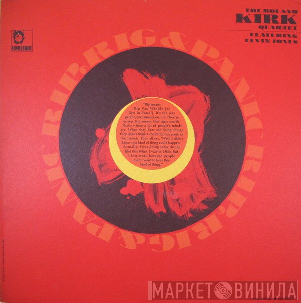 The Roland Kirk Quartet Featuring Elvin Jones  - Rip, Rig & Panic