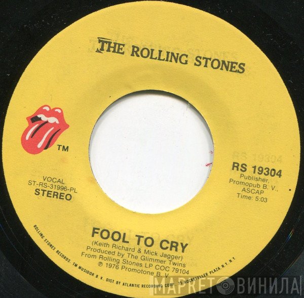 The Rolling Stones  - Fool To Cry / Hot Stuff