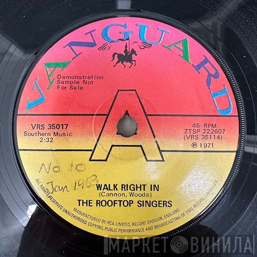 The Rooftop Singers  - Walk Right In
