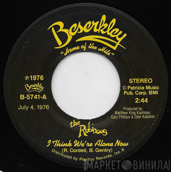 The Rubinoos - I Think We're Alone Now / As Long As I'm With You