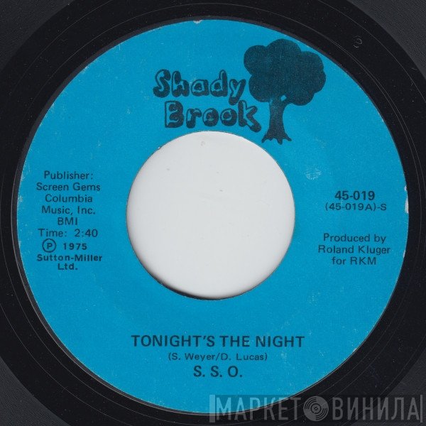 The S.S.O. Orchestra - Tonight's The Night