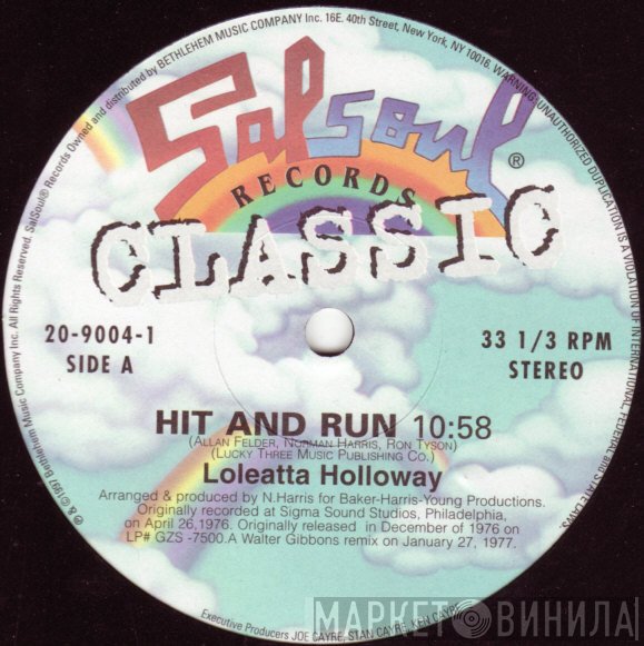 The Salsoul Orchestra, Loleatta Holloway - Hit And Run / Magic Bird Of Fire