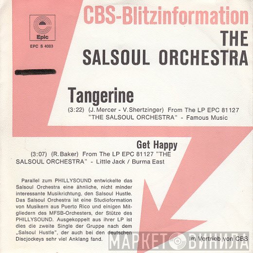The Salsoul Orchestra  - Tangerine