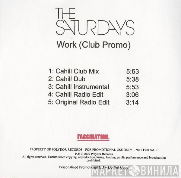 The Saturdays  - Work (Club Promo)