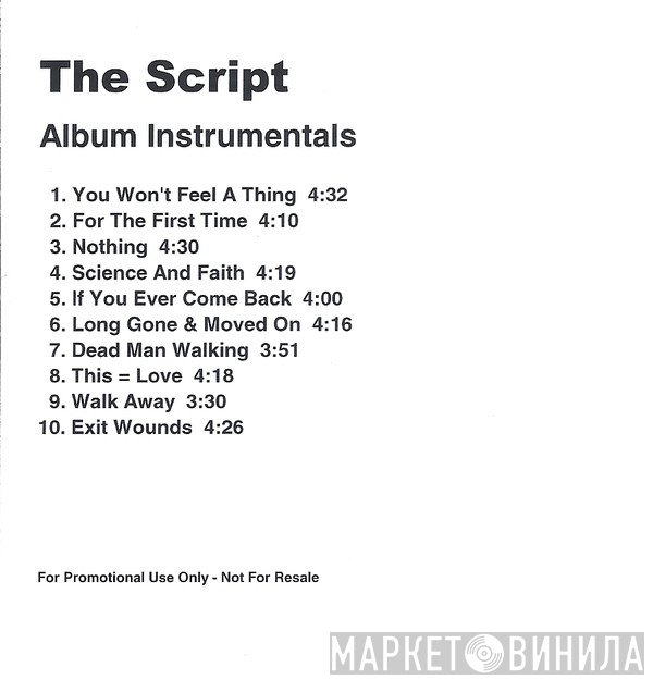 The Script  - Album Instrumentals