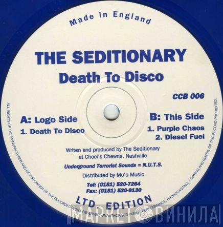 The Seditionary - Death To Disco